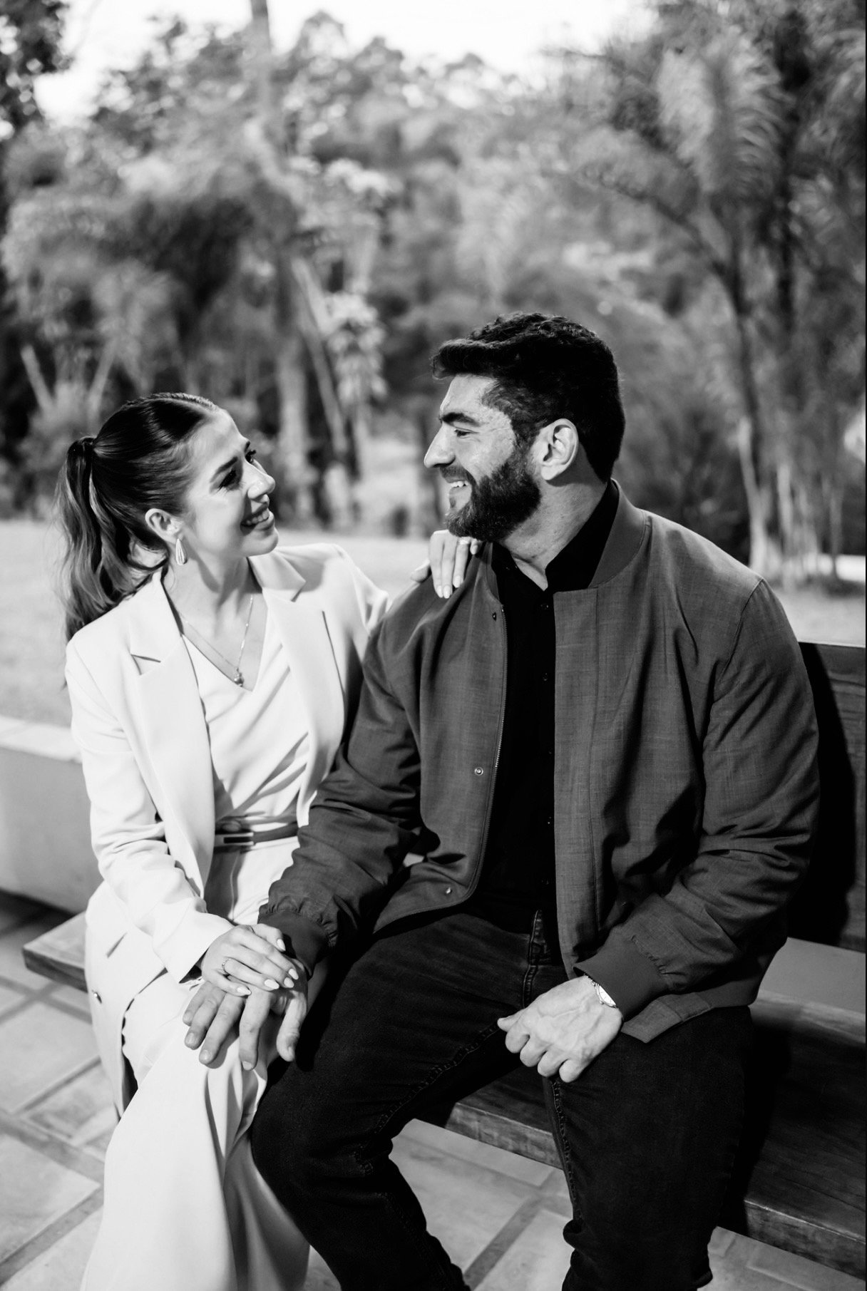 Bruna e Marcos, anfitriões da Fazenda Moinho